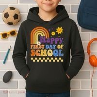 Happy First Day Of School Kids Hoodie thumb 2