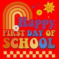 Happy First Day Of School Santa Hat thumb 1