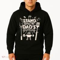 Happy Father's Day Stand Back Dad's Grilling Hoodie thumb 2