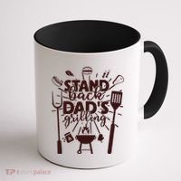 Happy Father's Day Stand Back Dad's Grilling Coffee Mug thumb 1