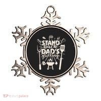 Happy Father's Day Stand Back Dad's Grilling Ornament thumb 0