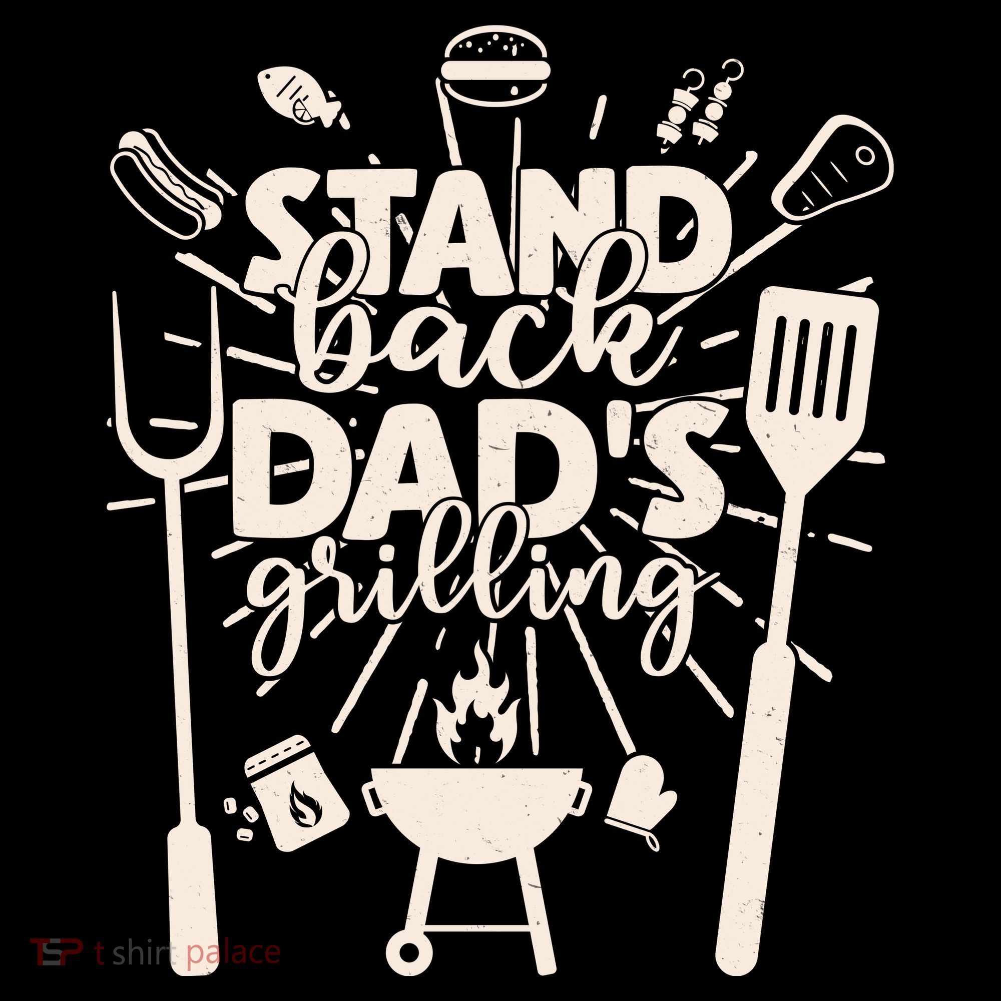 Happy Father's Day Stand Back Dad's Grilling Ornament