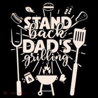 Happy Father's Day Stand Back Dad's Grilling Tank Top thumb 6