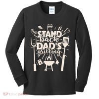 Happy Father's Day Stand Back Dad's Grilling Kids Long Sleeve Shirt thumb 0