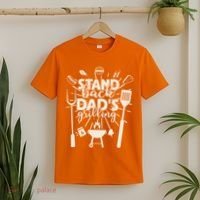 Happy Father's Day Stand Back Dad's Grilling T-Shirt thumb 2