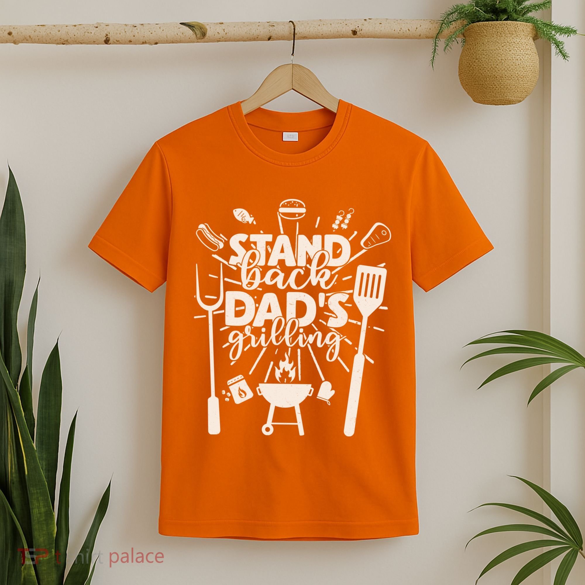 Happy Father's Day Stand Back Dad's Grilling T-Shirt