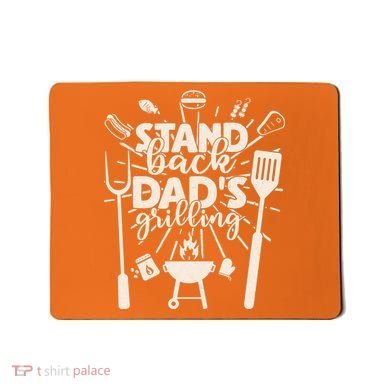 Happy Father's Day Stand Back Dad's Grilling Mousepad