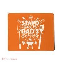 Happy Father's Day Stand Back Dad's Grilling Mousepad thumb 0