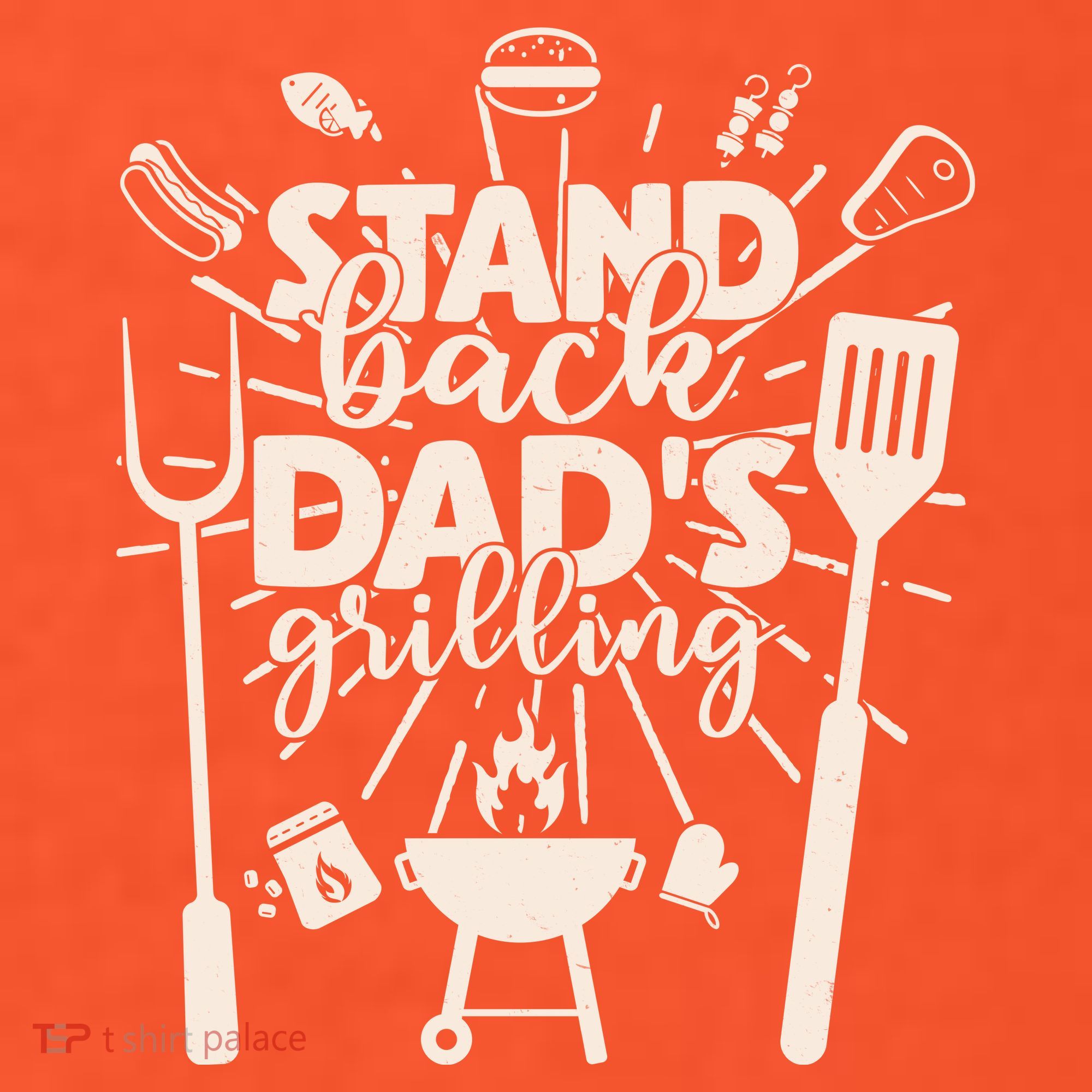 Happy Father's Day Stand Back Dad's Grilling Baby Bodysuit