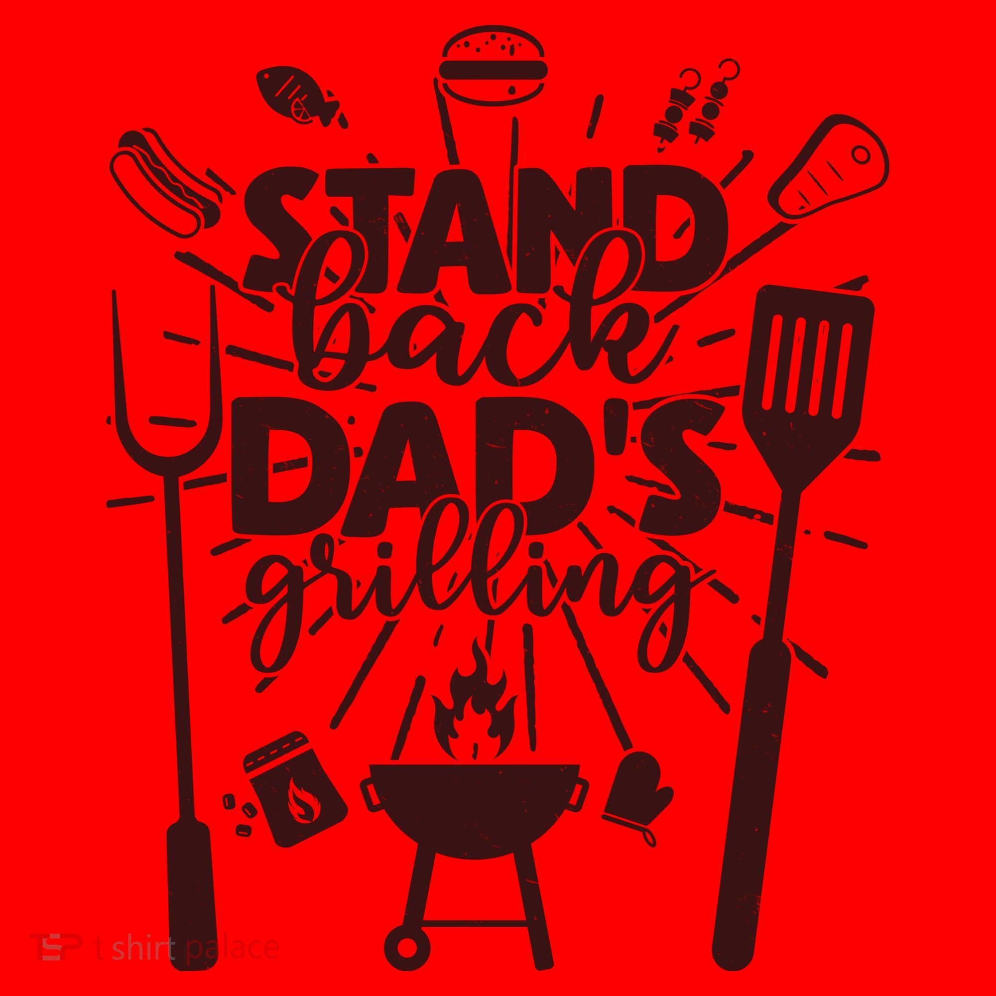 Happy Father's Day Stand Back Dad's Grilling Santa Hat