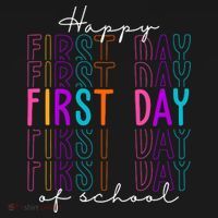 Happy First Day Of School Colorful T-Shirt thumb 7