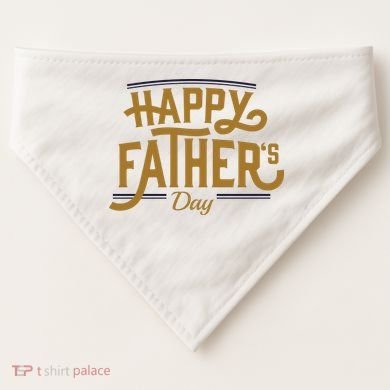 Happy Father's Day Celebration Gift USA-Made Doggie Bandana