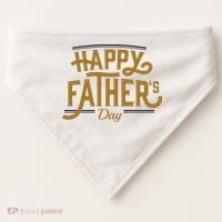 Happy Father's Day Celebration Gift USA-Made Doggie Bandana thumb 0