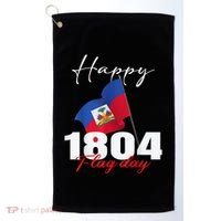 Haitian Flag Day Haiti 1804 For Proud Haitian Golf Towel thumb 0