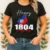 Haitian Flag Day Haiti 1804 For Proud Haitian Women's T-Shirt thumb 2