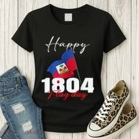 Haitian Flag Day Haiti 1804 For Proud Haitian Women's T-Shirt thumb 3