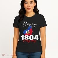 Haitian Flag Day Haiti 1804 For Proud Haitian Women's T-Shirt thumb 4