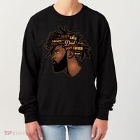 Happy Father's Day Black African American Dad Women's Sweatshirt thumb 0