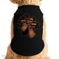 Happy Father's Day Black African American Dad Doggie Tank thumb 0