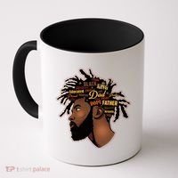 Happy Father's Day Black African American Dad Coffee Mug thumb 0