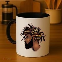 Happy Father's Day Black African American Dad Coffee Mug thumb 4