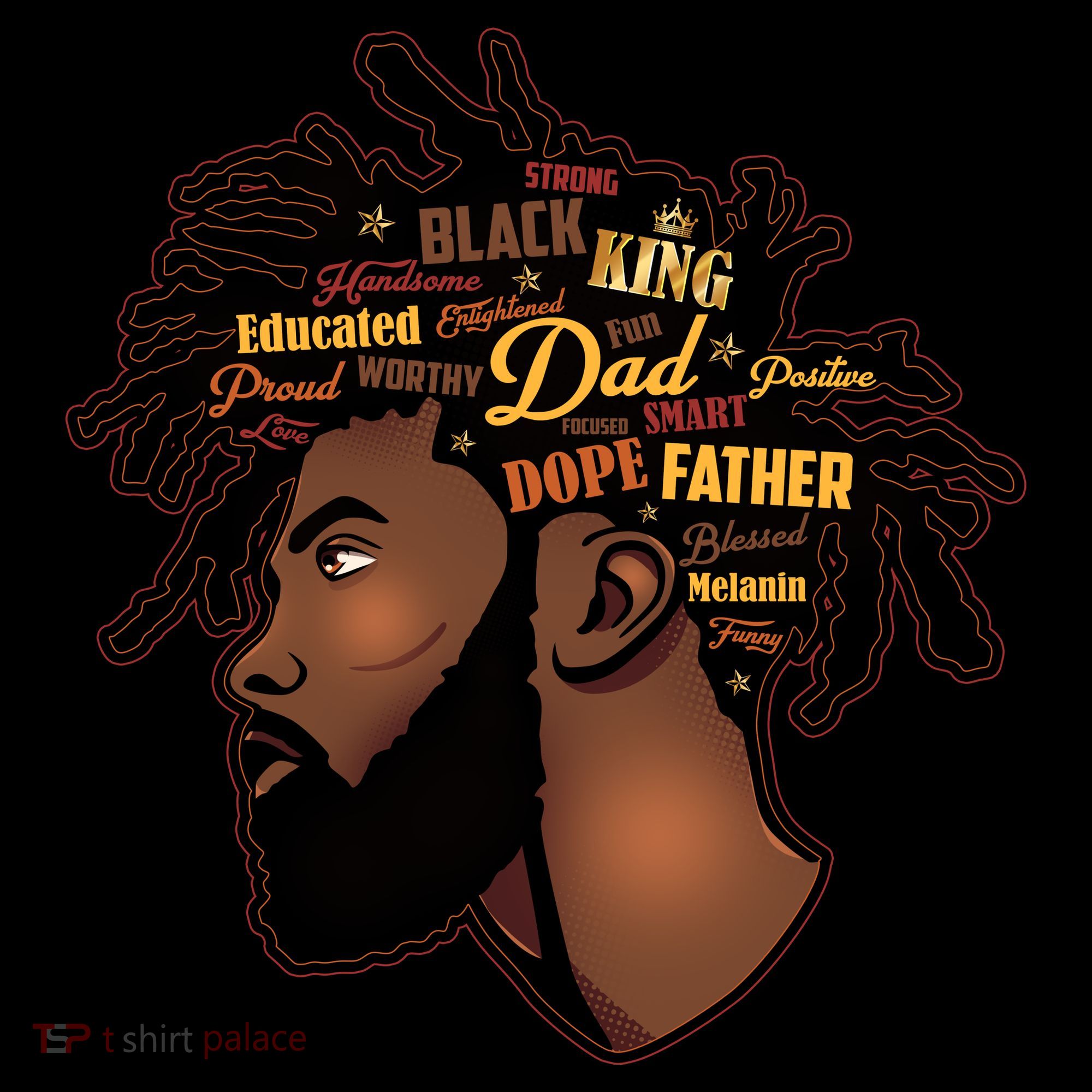 Happy Father's Day Black African American Dad Coffee Mug