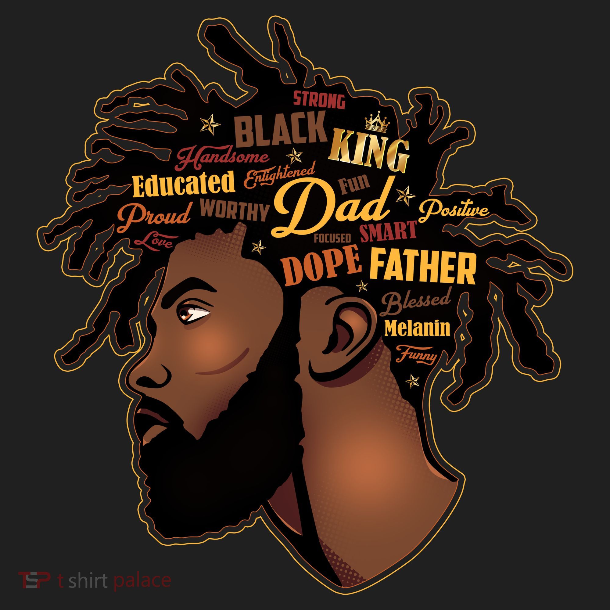 Happy Father's Day Black African American Dad Beanie