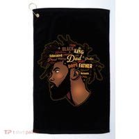 Happy Father's Day Black African American Dad Golf Towel thumb 0