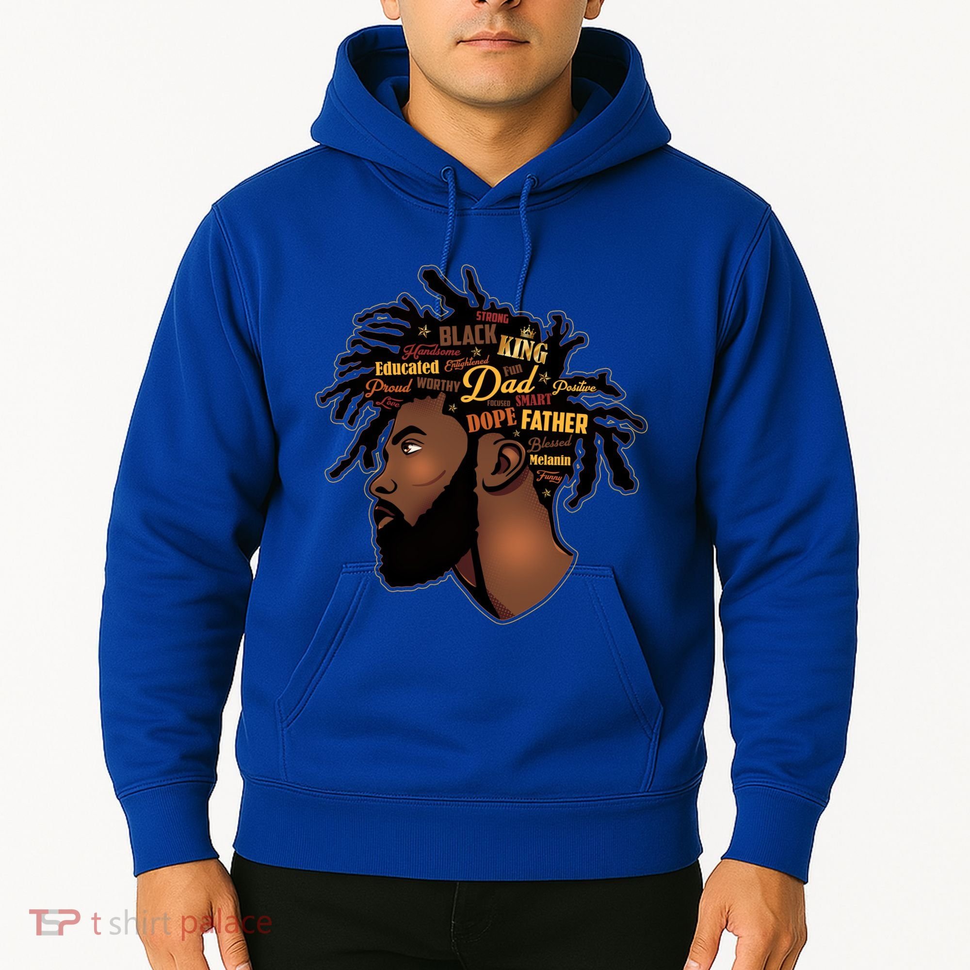 Happy Father's Day Black African American Dad Hoodie