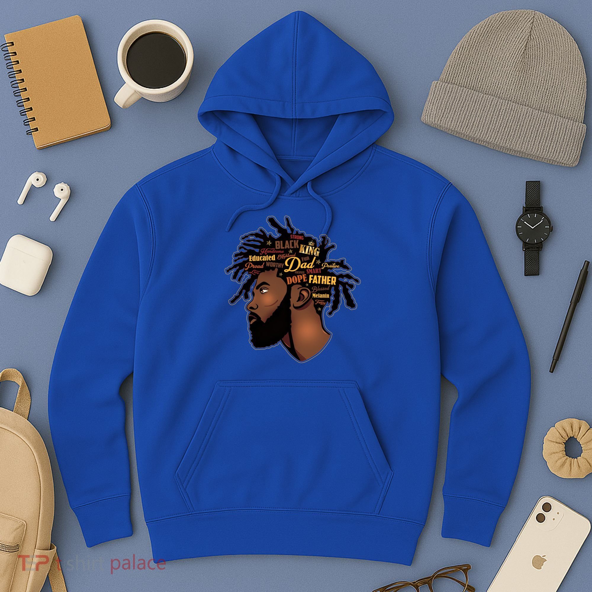 Happy Father's Day Black African American Dad Hoodie