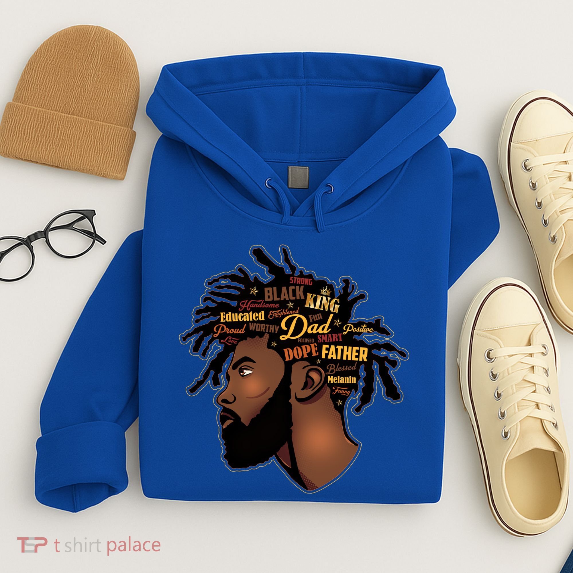 Happy Father's Day Black African American Dad Hoodie