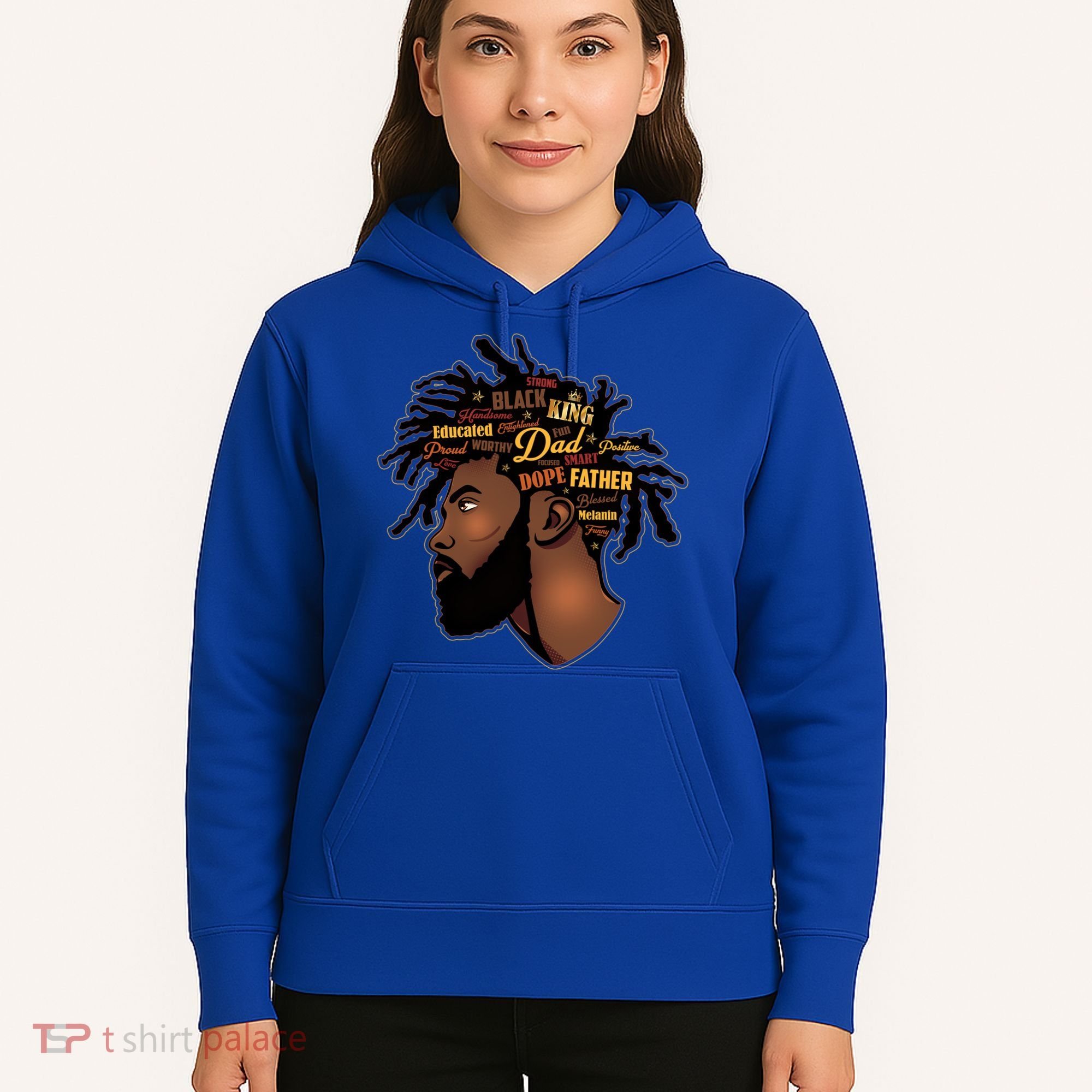 Happy Father's Day Black African American Dad Hoodie