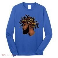 Happy Father's Day Black African American Dad Long Sleeve Shirt thumb 0