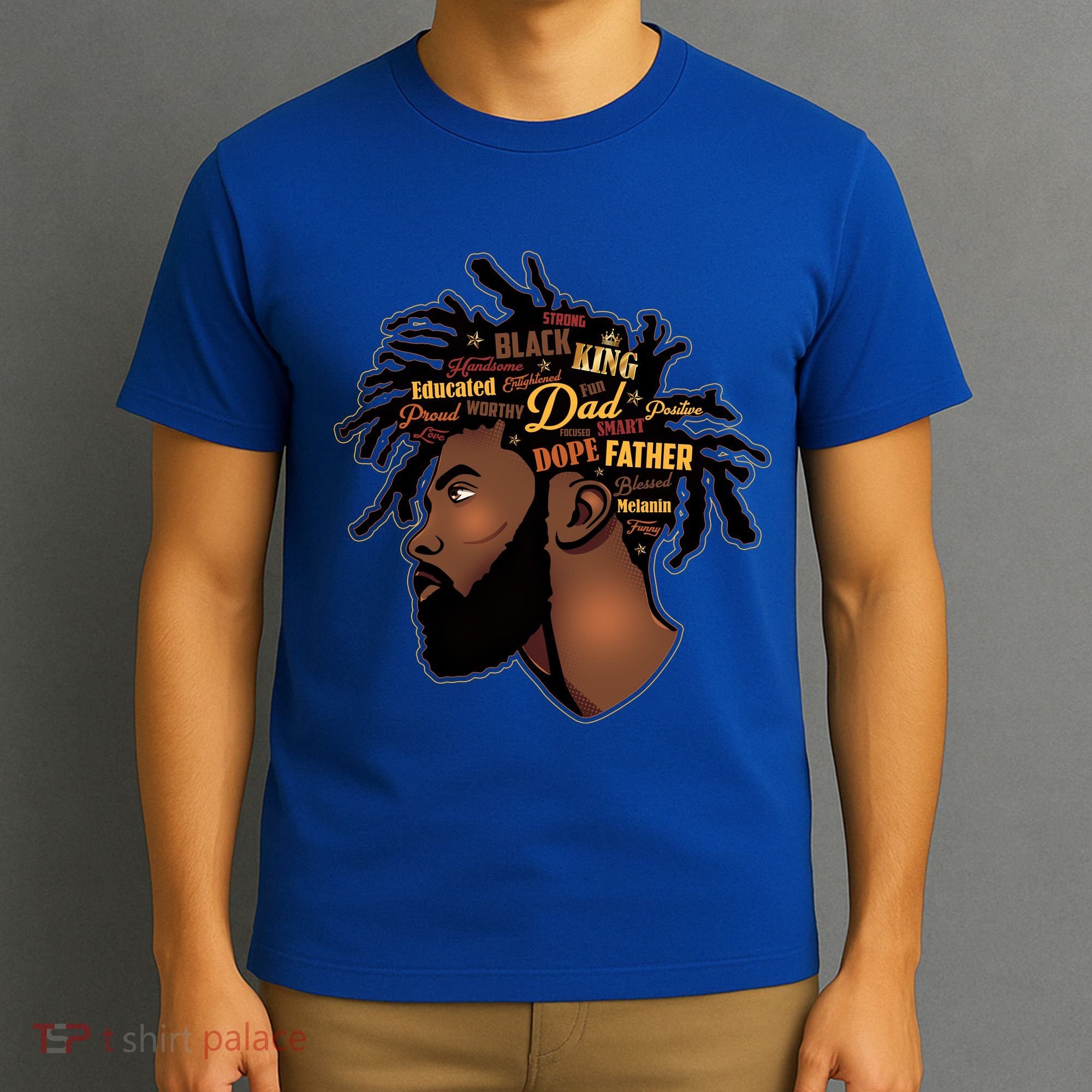 Happy Father's Day Black African American Dad T-Shirt