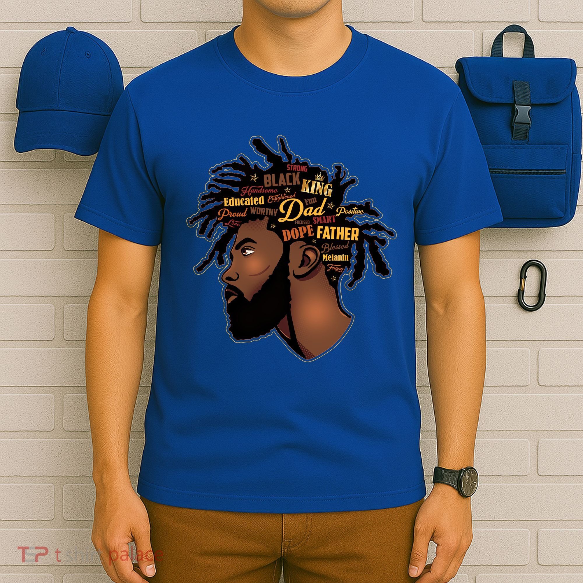 Happy Father's Day Black African American Dad T-Shirt