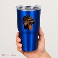 Happy Father's Day Black African American Dad Tumbler thumb 2