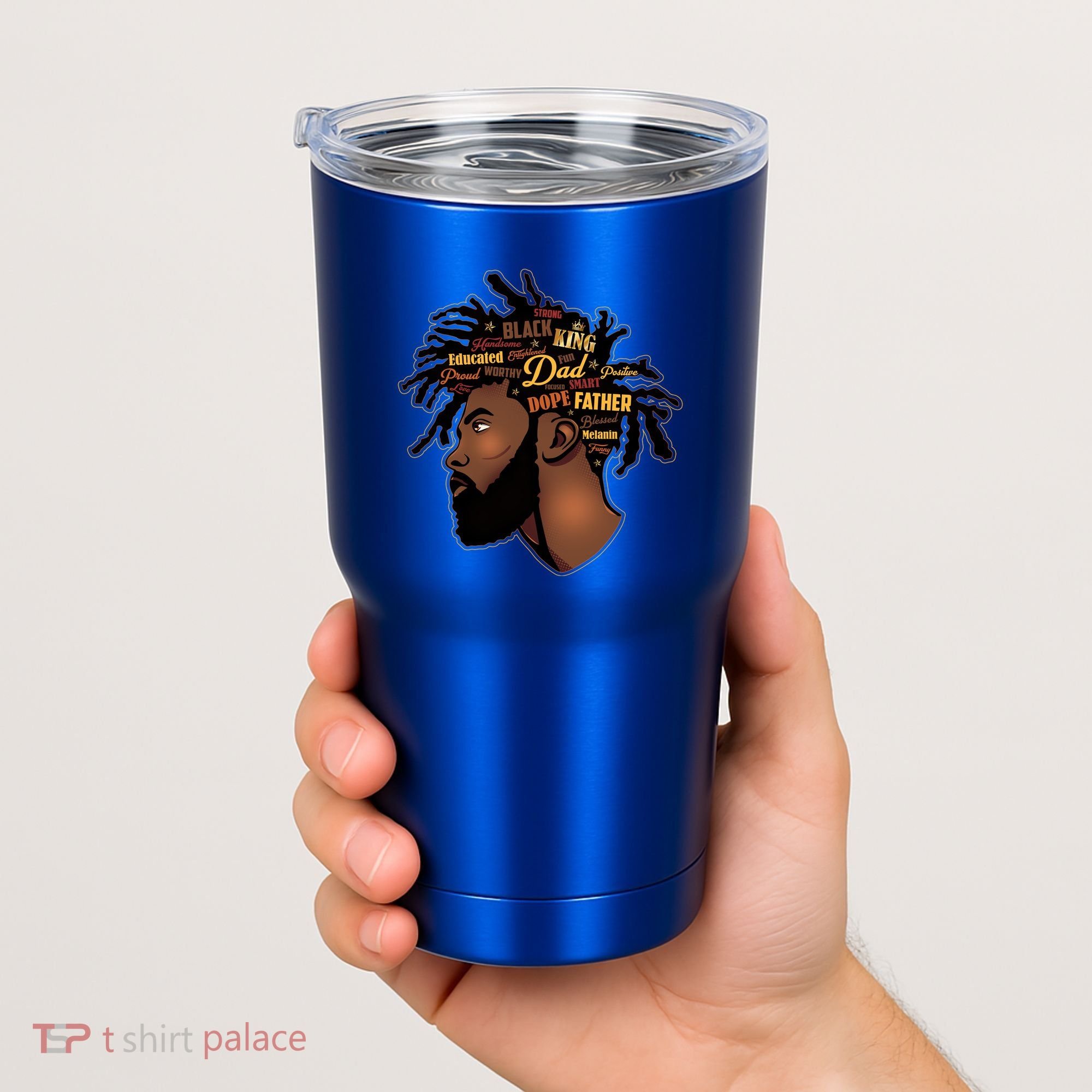 Happy Father's Day Black African American Dad Tumbler