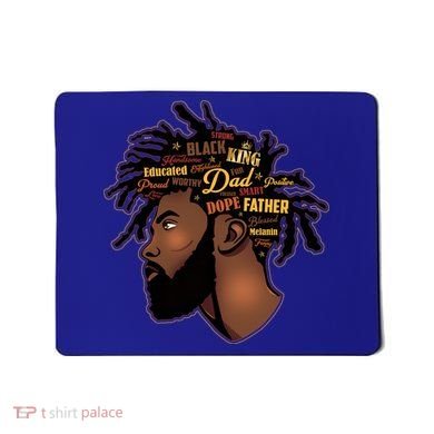 Happy Father's Day Black African American Dad Mousepad