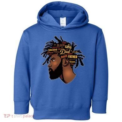 Happy Father's Day Black African American Dad Toddler Hoodie