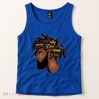 Happy Father's Day Black African American Dad Tank Top thumb 2
