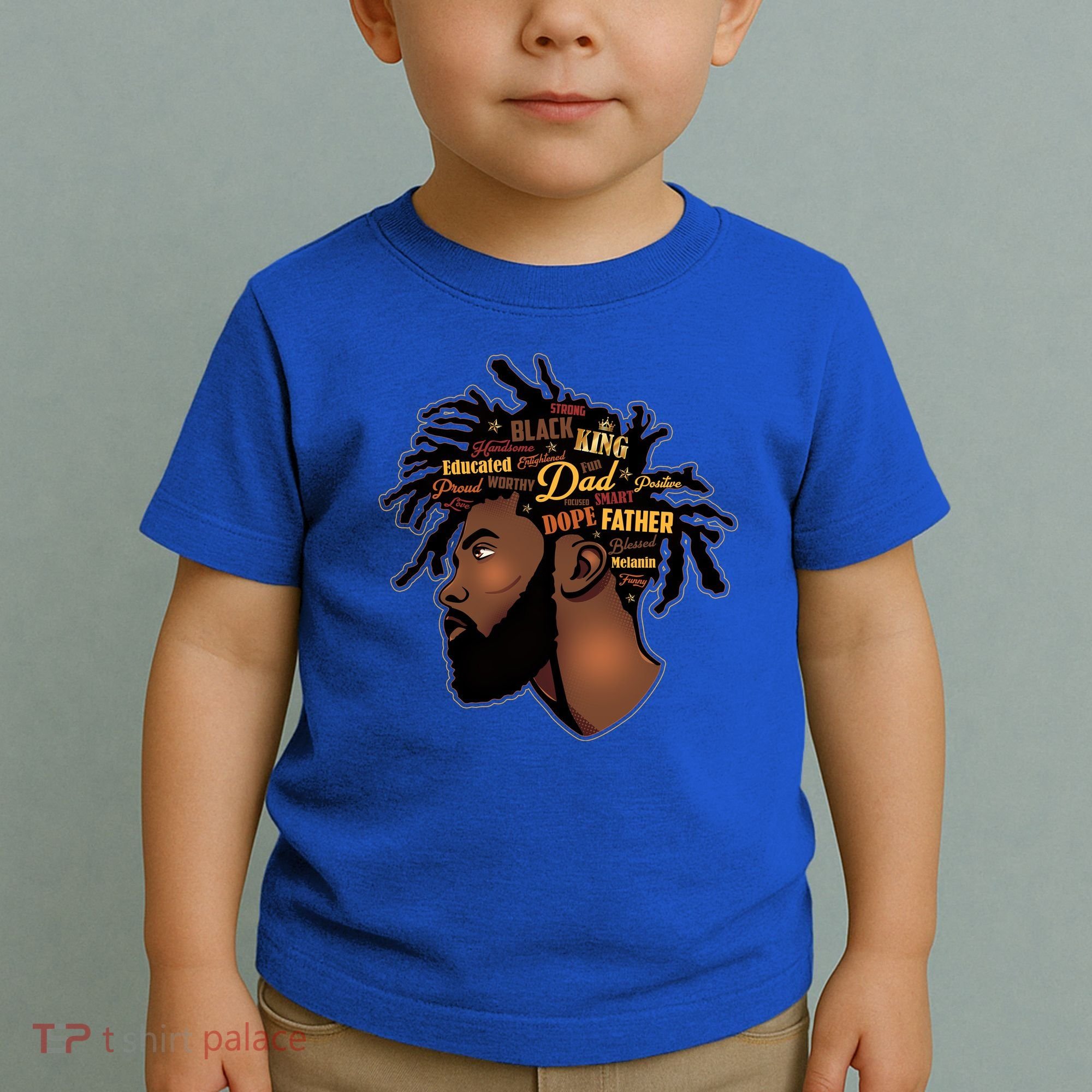 Happy Father's Day Black African American Dad Toddler T-Shirt