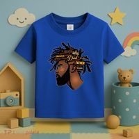 Happy Father's Day Black African American Dad Toddler T-Shirt thumb 3