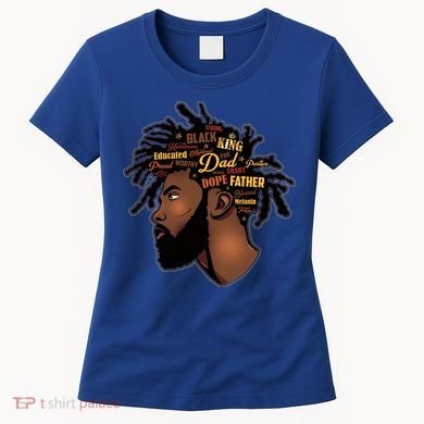 Happy Father's Day Black African American Dad Women's T-Shirt
