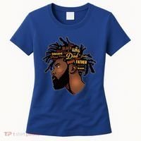 Happy Father's Day Black African American Dad Women's T-Shirt thumb 0