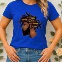 Happy Father's Day Black African American Dad Women's T-Shirt thumb 2
