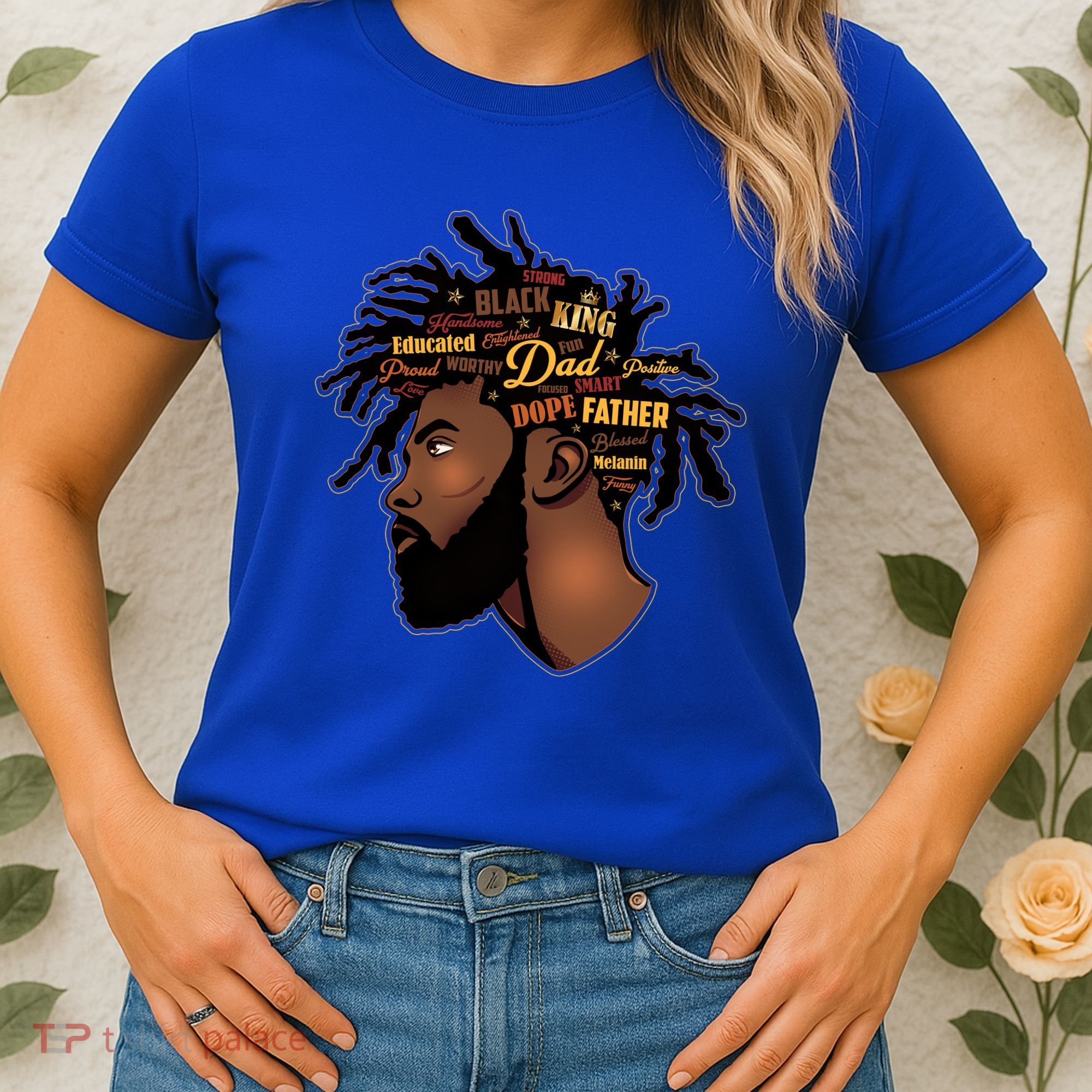 Happy Father's Day Black African American Dad Women's T-Shirt