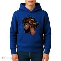 Happy Father's Day Black African American Dad Kids Hoodie thumb 4