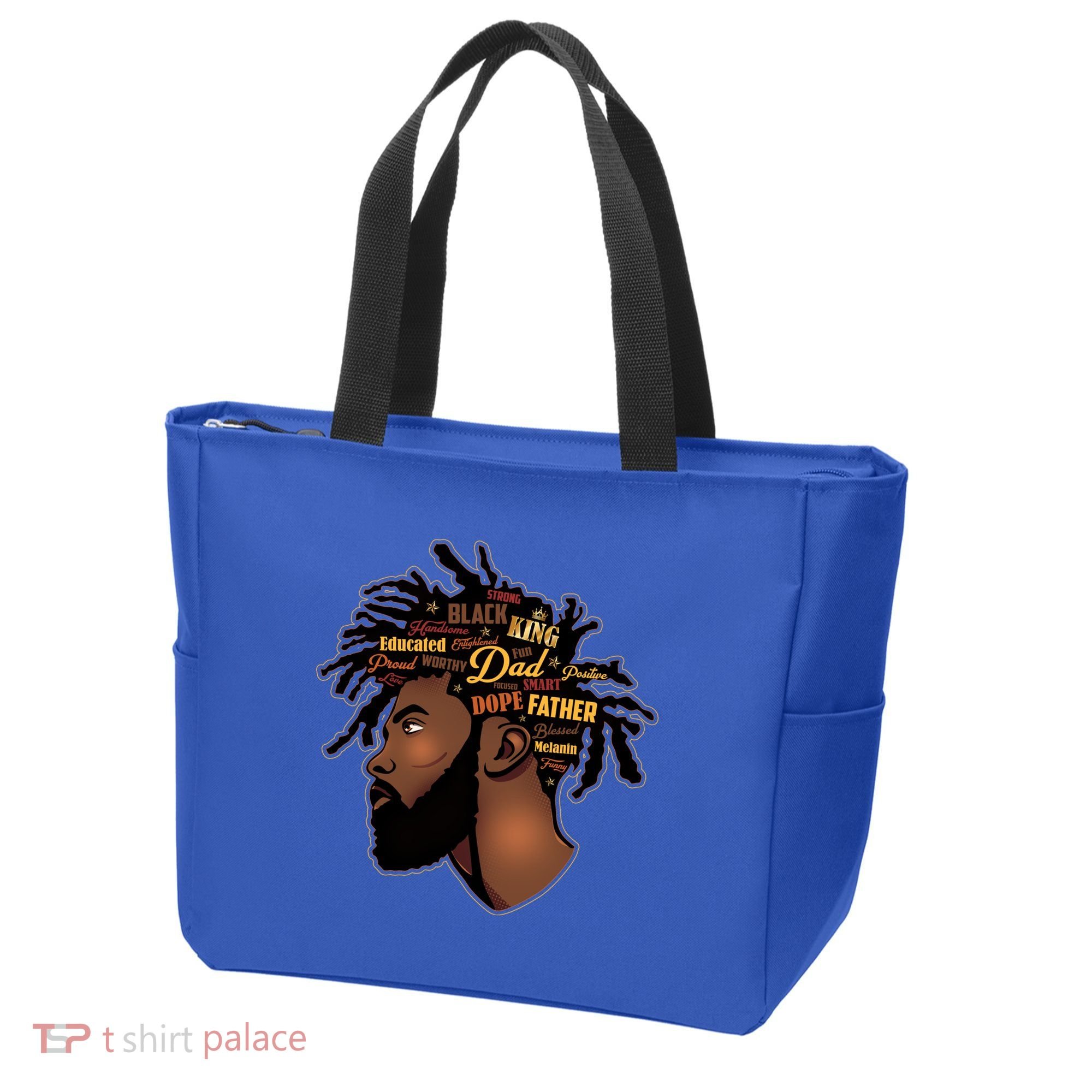 Happy Father's Day Black African American Dad Tote Bag