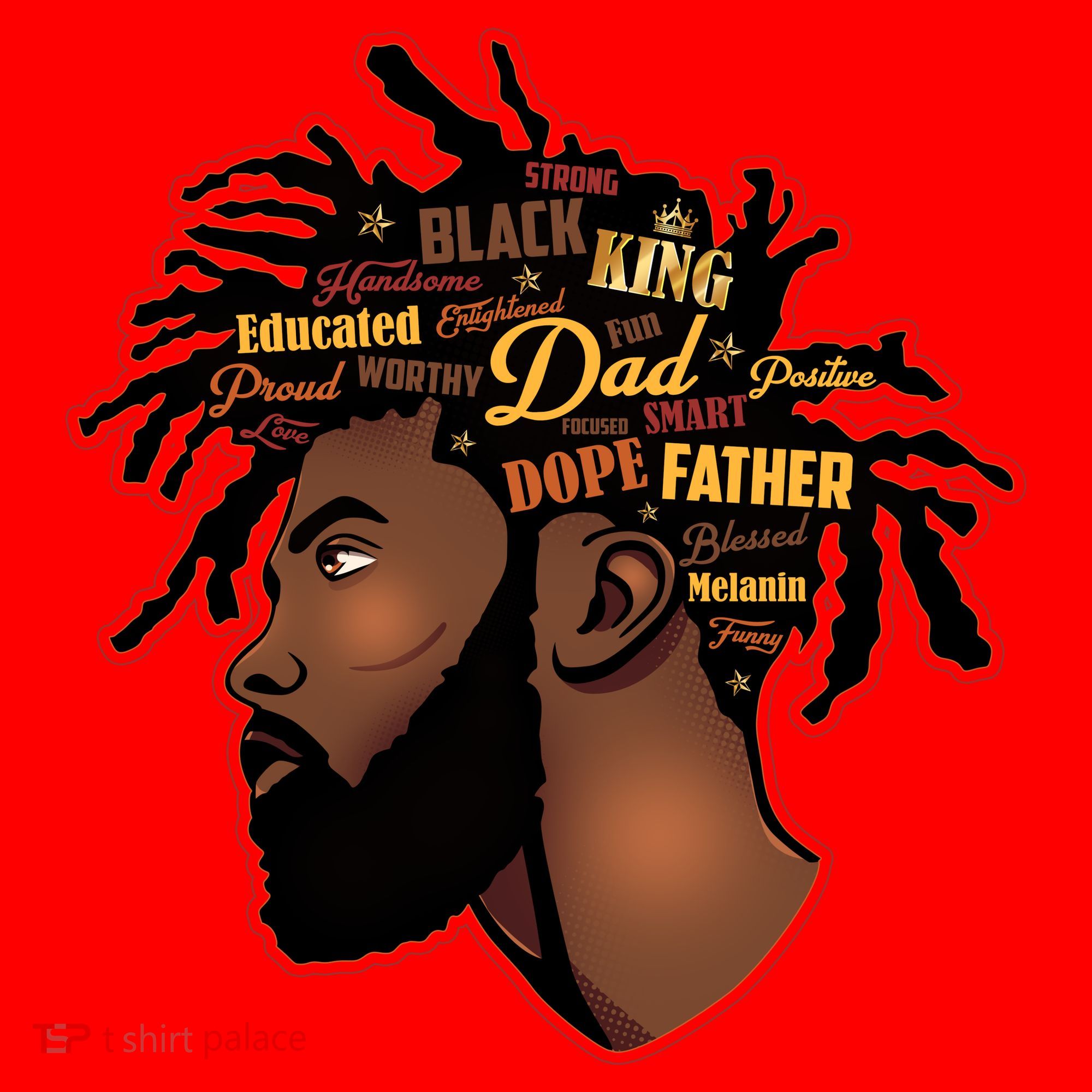 Happy Father's Day Black African American Dad Santa Hat