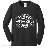 Happy Father's Day Dad Gift Kids Long Sleeve Shirt thumb 0